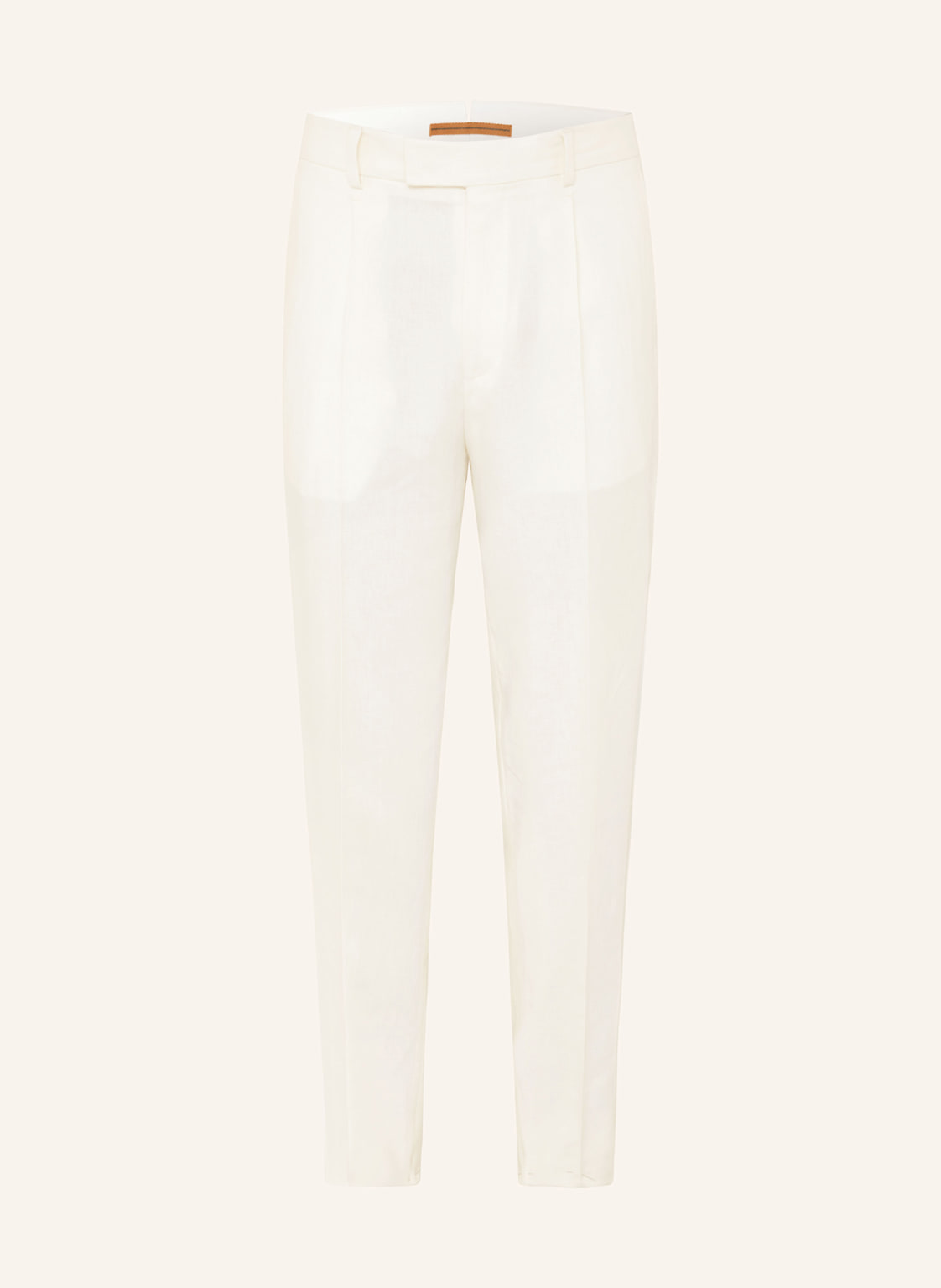 Zegna Anzughose Slim Fit Aus Leinen weiss von ZEGNA