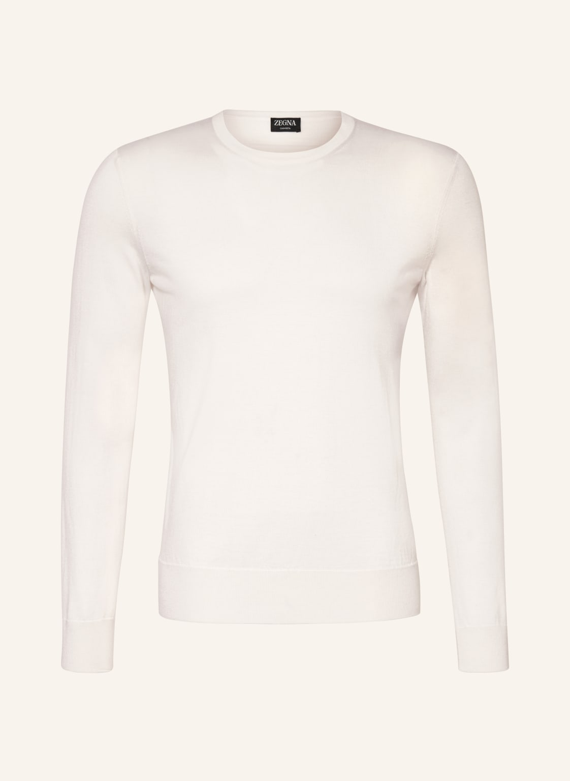 Zegna Cashmere-Pullover Mit Seide weiss von ZEGNA