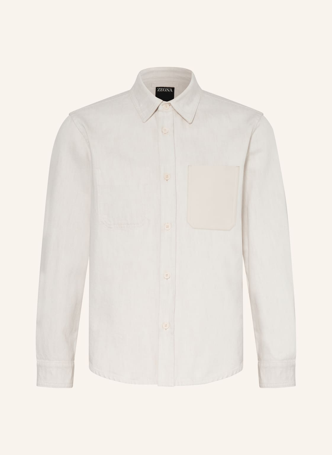 Zegna Jeans-Overshirt weiss von ZEGNA