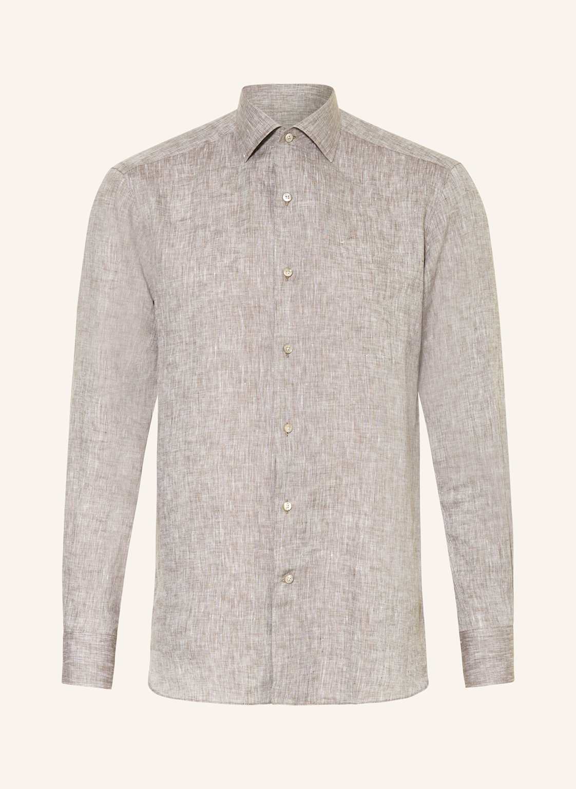 Zegna Leinenhemd Oasi Comfort Fit grau Zegna Leinenhemd Oasi Comfort Fit grau von ZEGNA