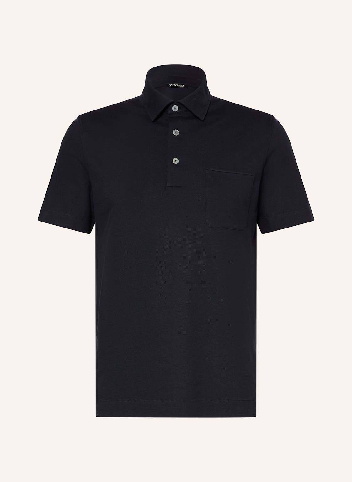 Zegna Piqué-Poloshirt blau Zegna Piqué-Poloshirt blau von ZEGNA