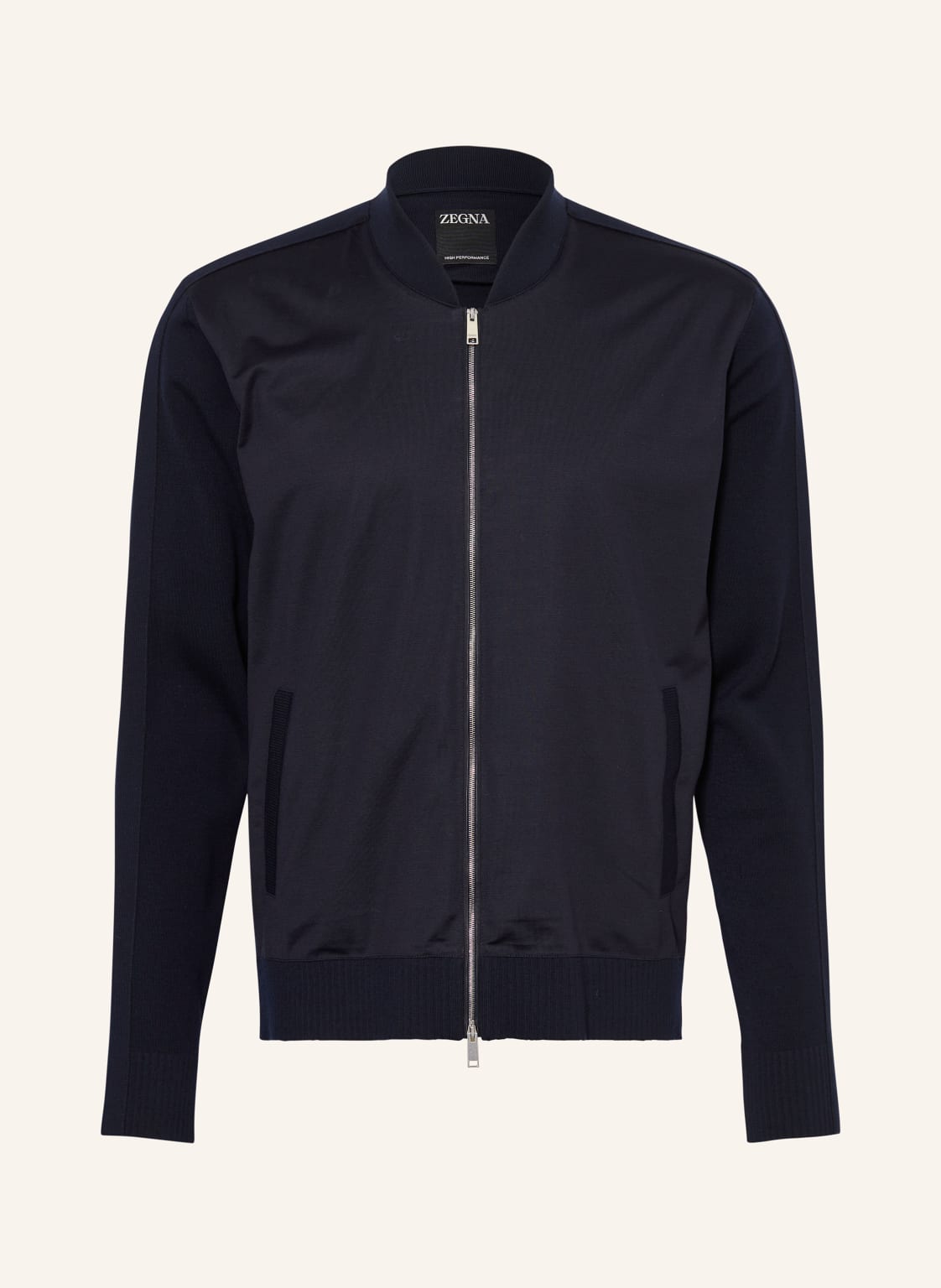 Zegna Strick-Blouson blau von ZEGNA