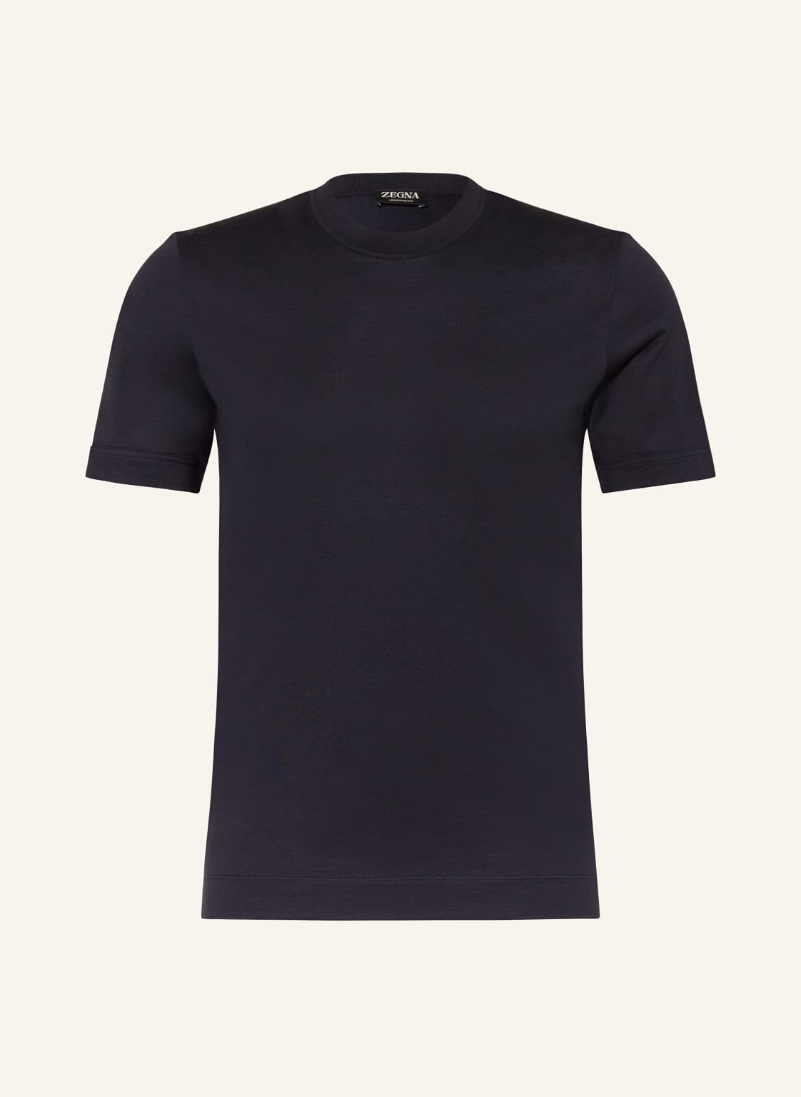 Zegna T-Shirt Mit Seide blau von ZEGNA