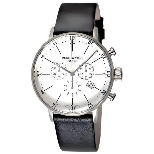 ZENO-WATCH BASEL, Bauhaus Chronograph, Quartzuhr weiss ZENO-WATCH BASEL, Bauhaus Chronograph, Quartzuhr weiss von ZENO Swiss