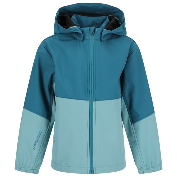ZIG ZAG - Kid's Troy - Softshelljacke Gr 104 - 4 years;110 - 5 years;116 - 6 years;128 - 8 years;140 - 10 years;152 - 12 years blau;schwarz;türkis von ZIG ZAG