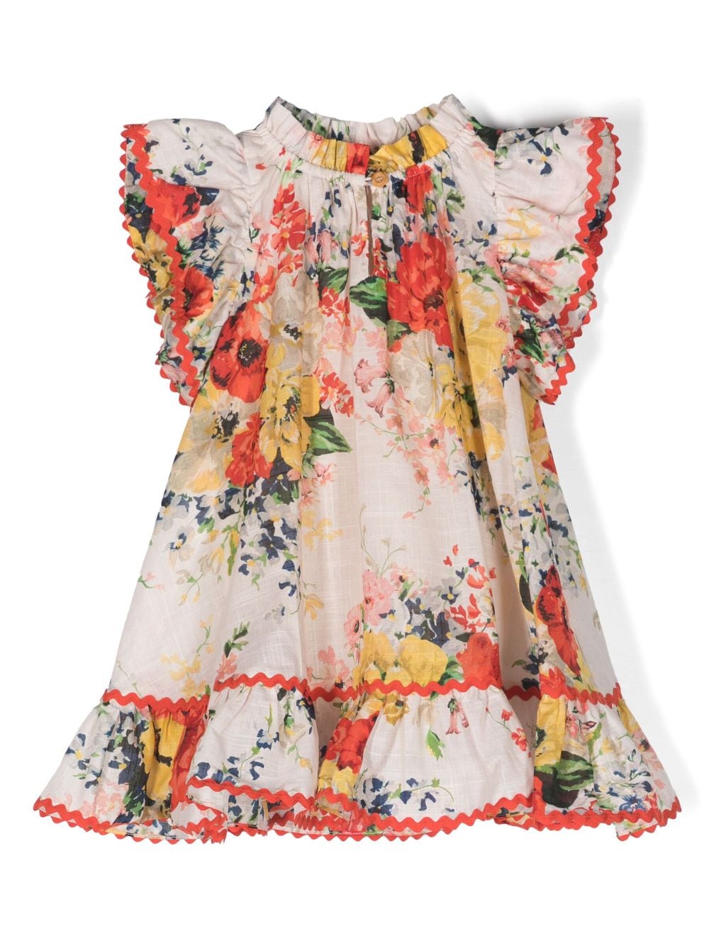 ZIMMERMANN Kids Alight floral-print cotton dress - Neutrals von ZIMMERMANN Kids