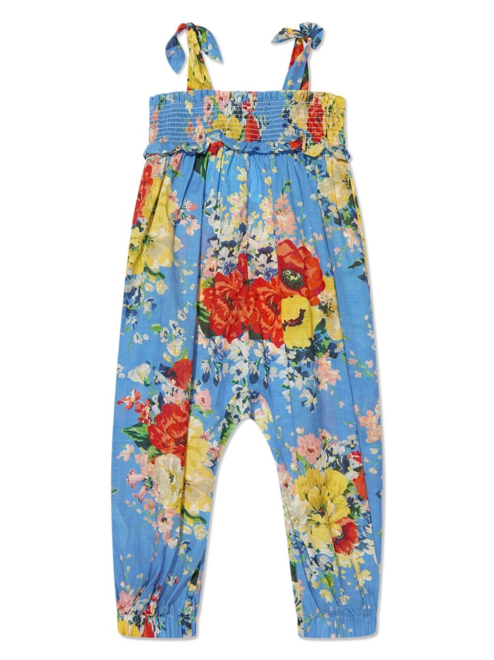 ZIMMERMANN Kids Alight floral-print jumpsuit - Blue von ZIMMERMANN Kids