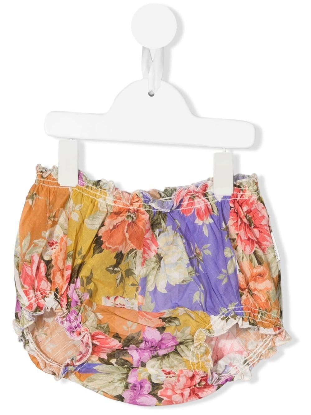 ZIMMERMANN Kids floral-print bloomers - Orange von ZIMMERMANN Kids