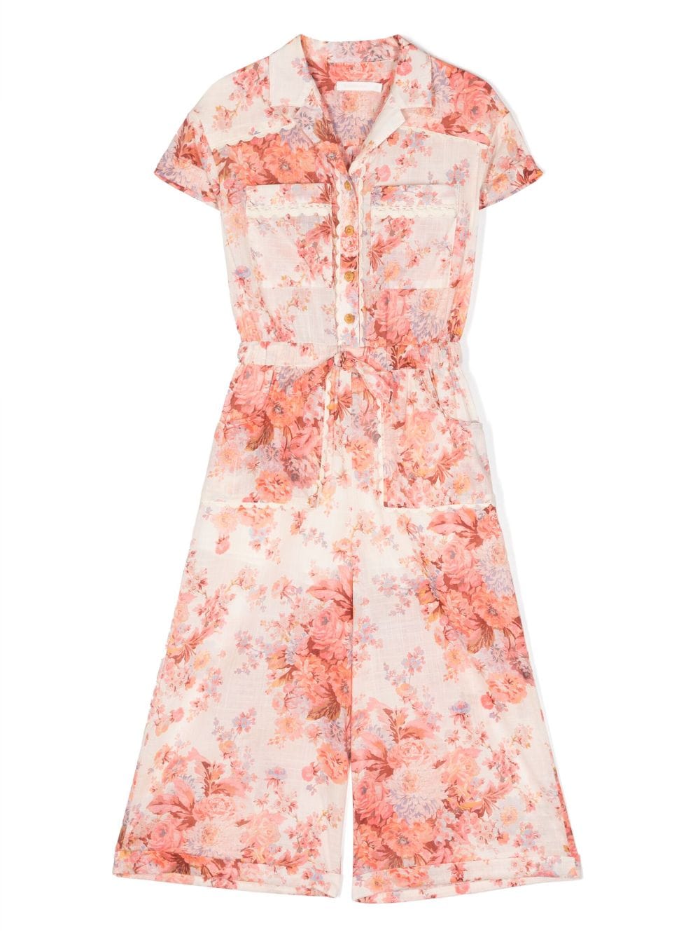 ZIMMERMANN Kids floral-print playsuit - Pink von ZIMMERMANN Kids