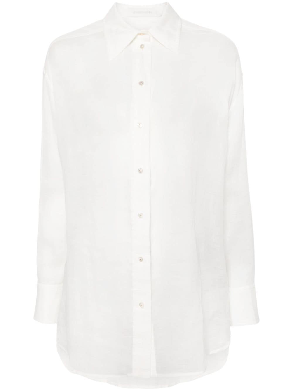 ZIMMERMANN Alight floral-embroidered shirt - White von ZIMMERMANN