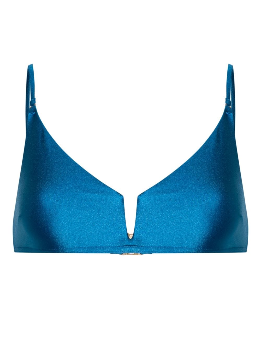 ZIMMERMANN August V-neck bikini top - Blue von ZIMMERMANN