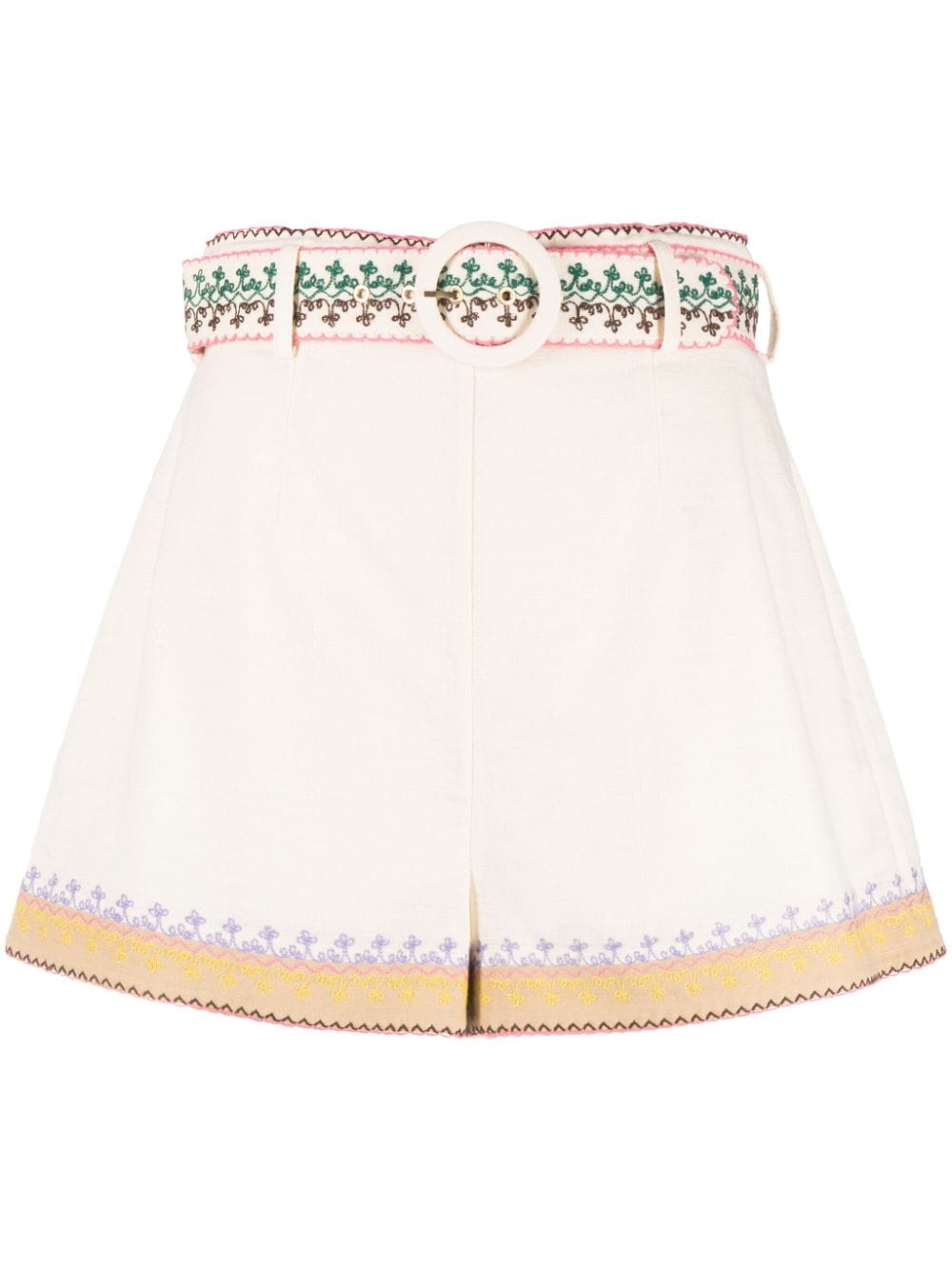 ZIMMERMANN August embroidered shorts - Neutrals von ZIMMERMANN