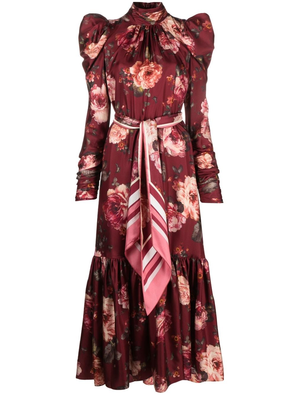 ZIMMERMANN Luminosity floral-print silk dress - Red von ZIMMERMANN