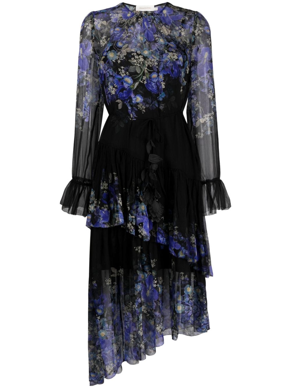 ZIMMERMANN Lyrical floral tiered dress - Blue von ZIMMERMANN