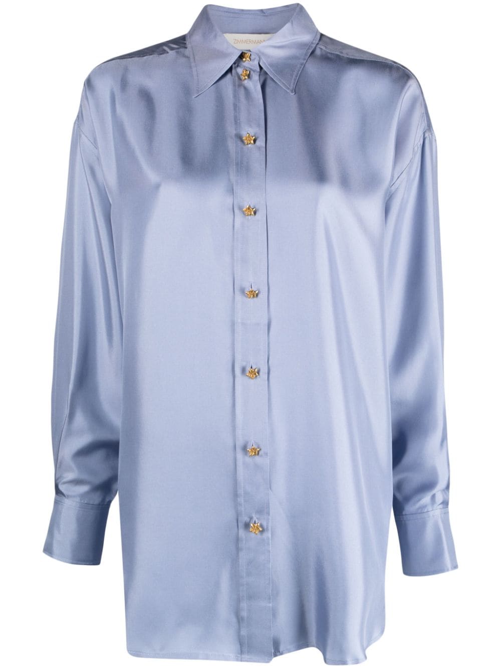 ZIMMERMANN Lyrical silk shirt - Blue von ZIMMERMANN