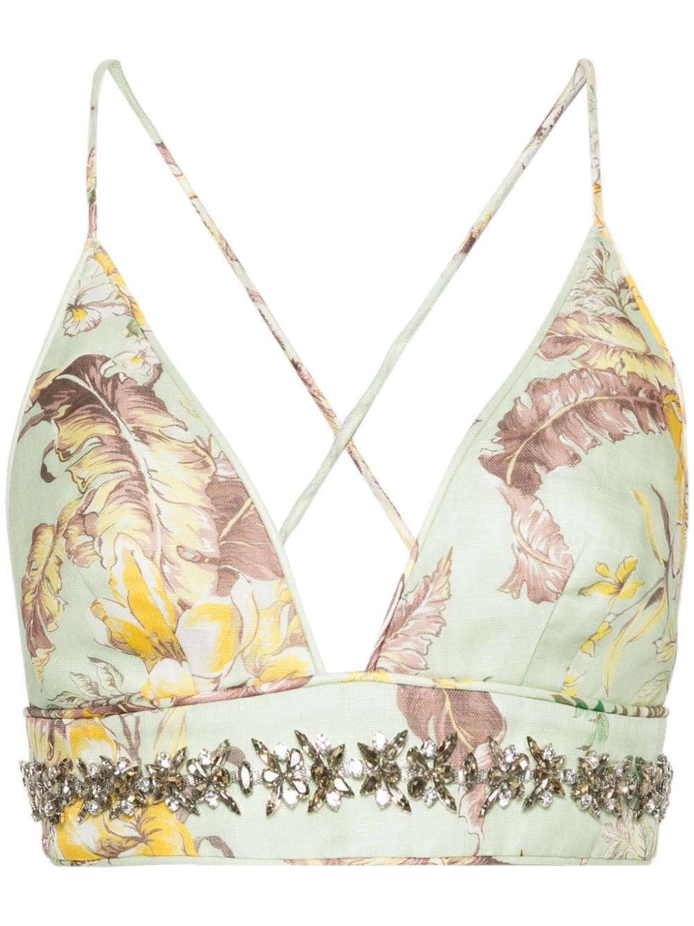 ZIMMERMANN Matchmaker floral-print top - Green von ZIMMERMANN