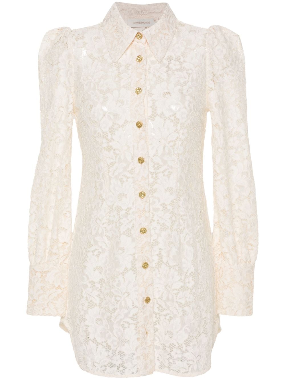 ZIMMERMANN Matchmaker lace tunic - Neutrals von ZIMMERMANN