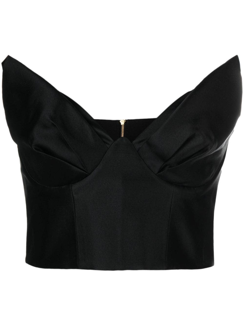 ZIMMERMANN Matchmaker moulded-cup crop top - Black von ZIMMERMANN