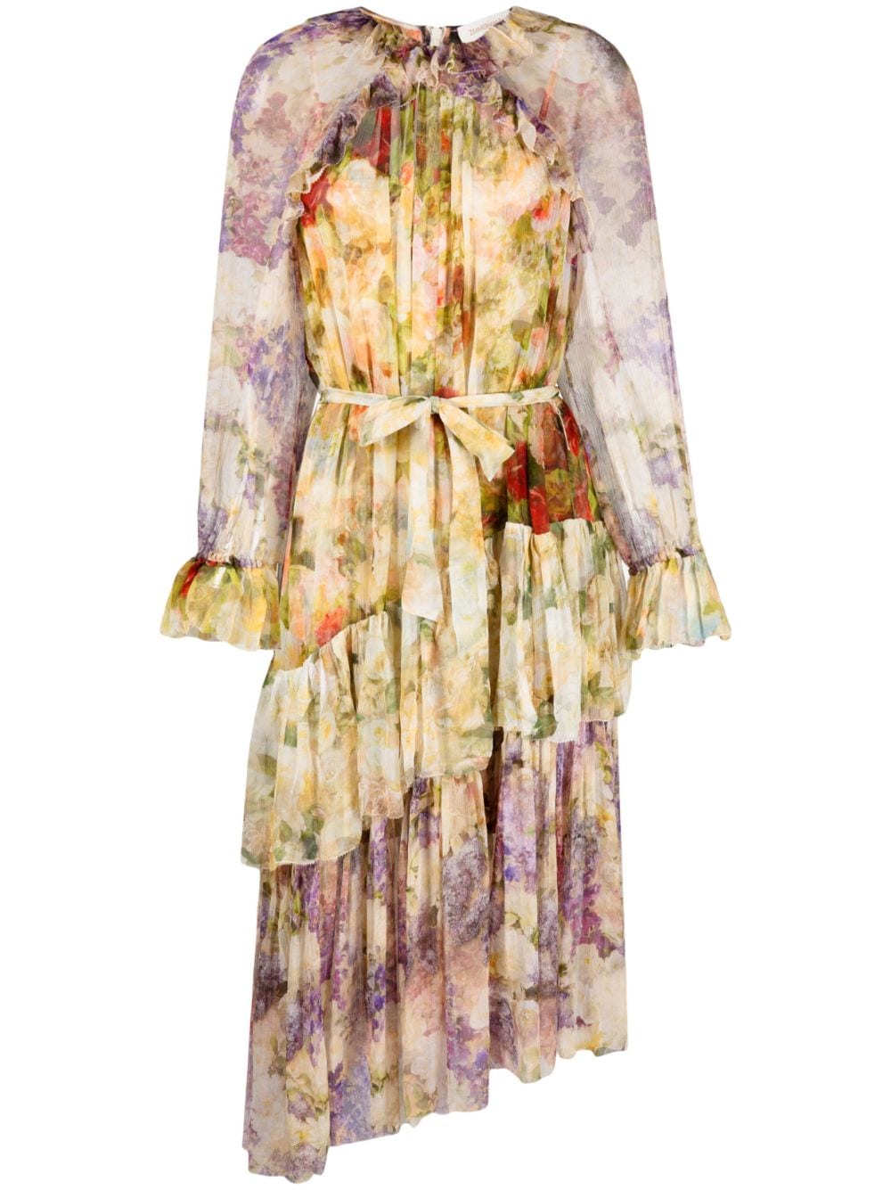 ZIMMERMANN floral-print silk-georgette dress - Brown von ZIMMERMANN