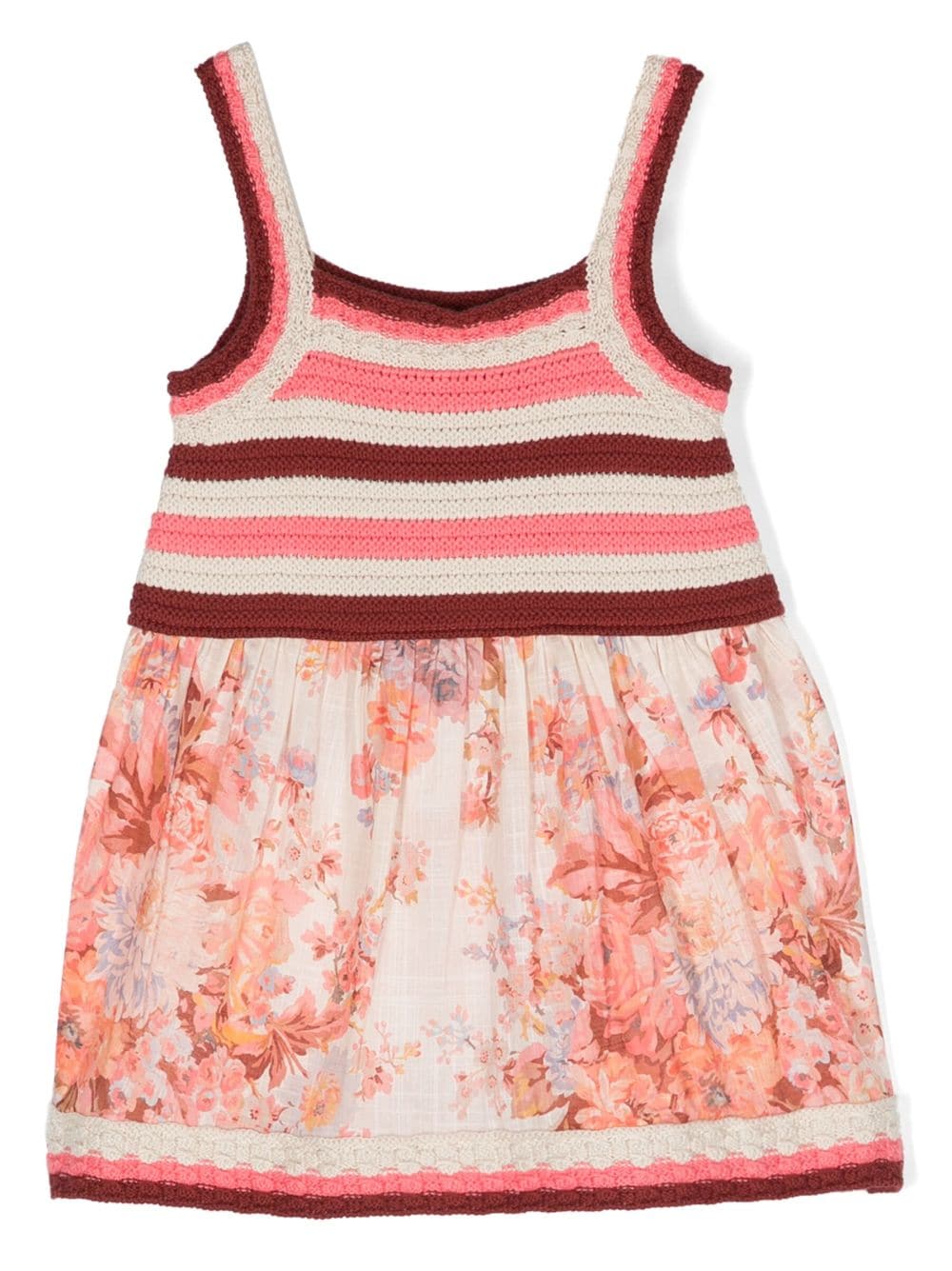 ZIMMERMANN Kids floral-print woven cotton dress - Neutrals von ZIMMERMANN Kids