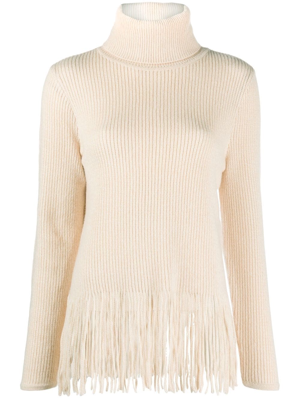 ZIMMERMANN fringe-detail knitted top - Neutrals von ZIMMERMANN