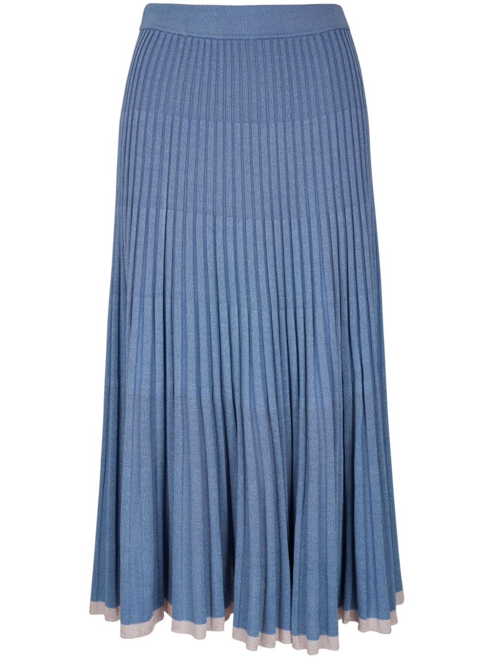 ZIMMERMANN high-waist pleated skirt - Blue von ZIMMERMANN