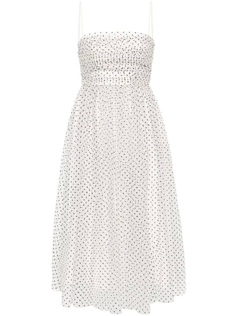 ZIMMERMANN polka dot tulle midi dress - White von ZIMMERMANN