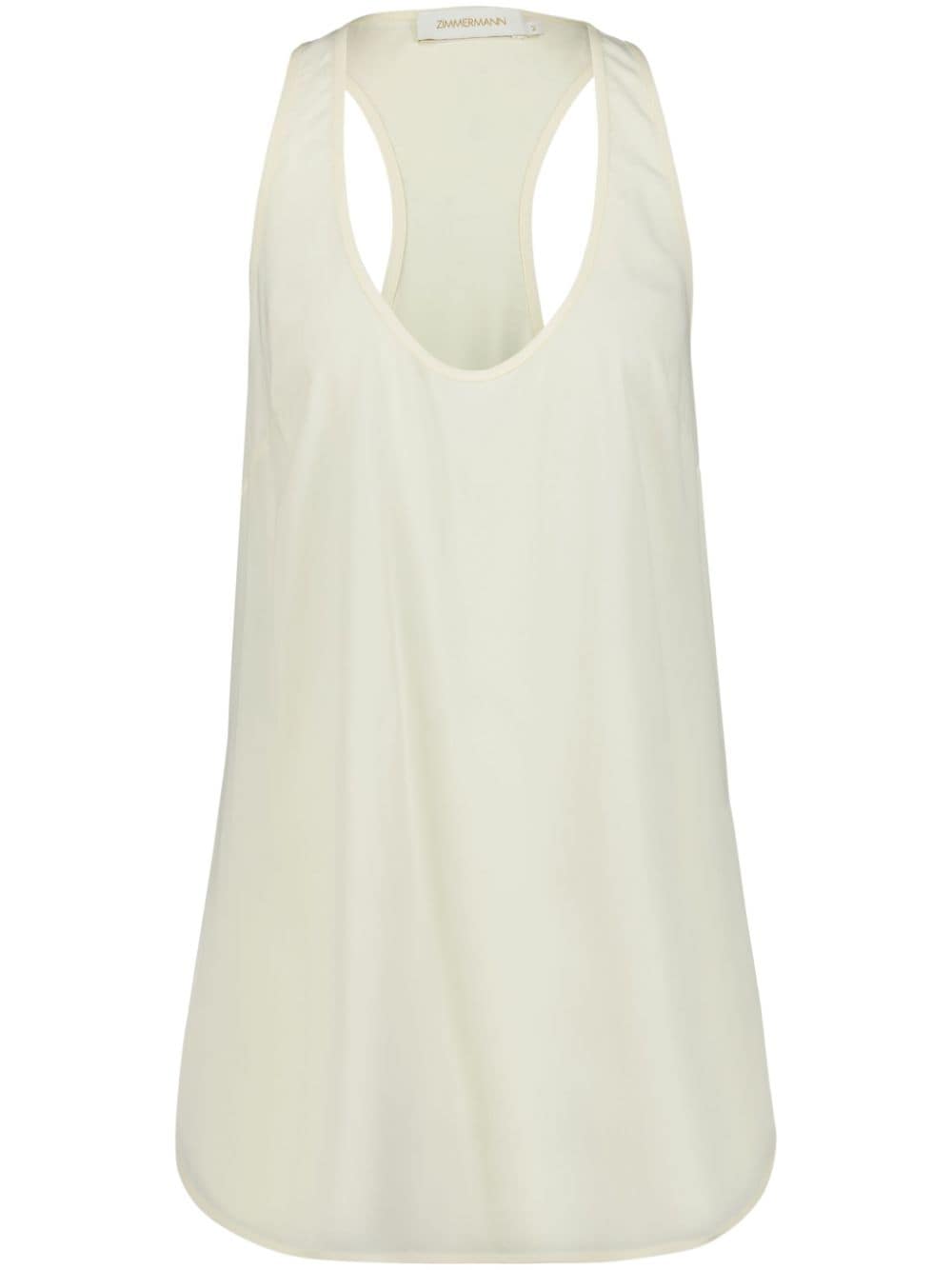 ZIMMERMANN racerback silk tank top - Neutrals von ZIMMERMANN