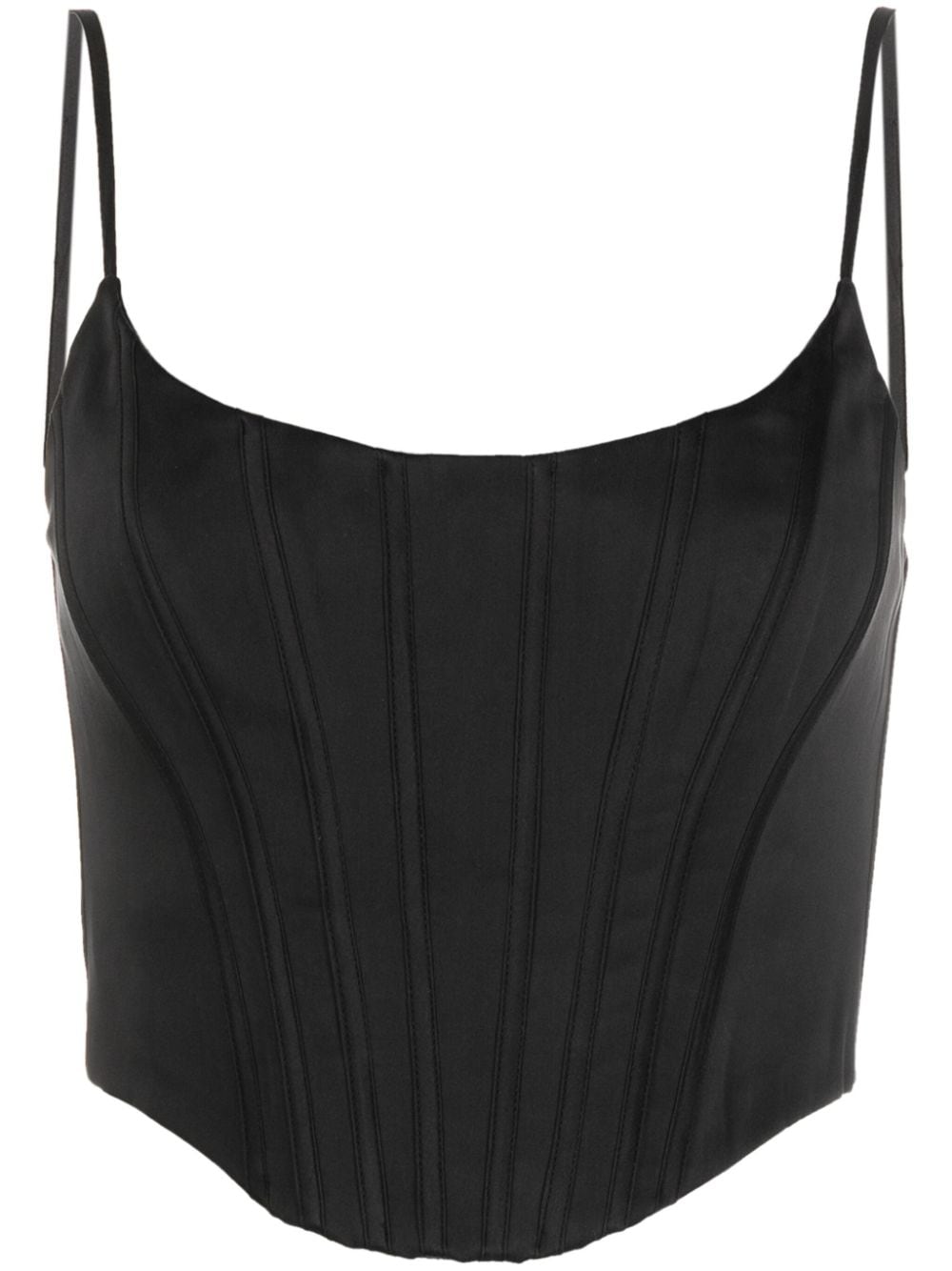 ZIMMERMANN silk corset top - Black von ZIMMERMANN