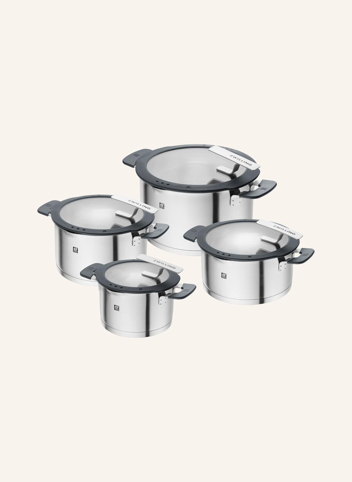 Zwilling 8-Tlg. Kochgeschirr-Set Simplify silber Zwilling 8-Tlg. Kochgeschirr-Set Simplify silber von ZWILLING