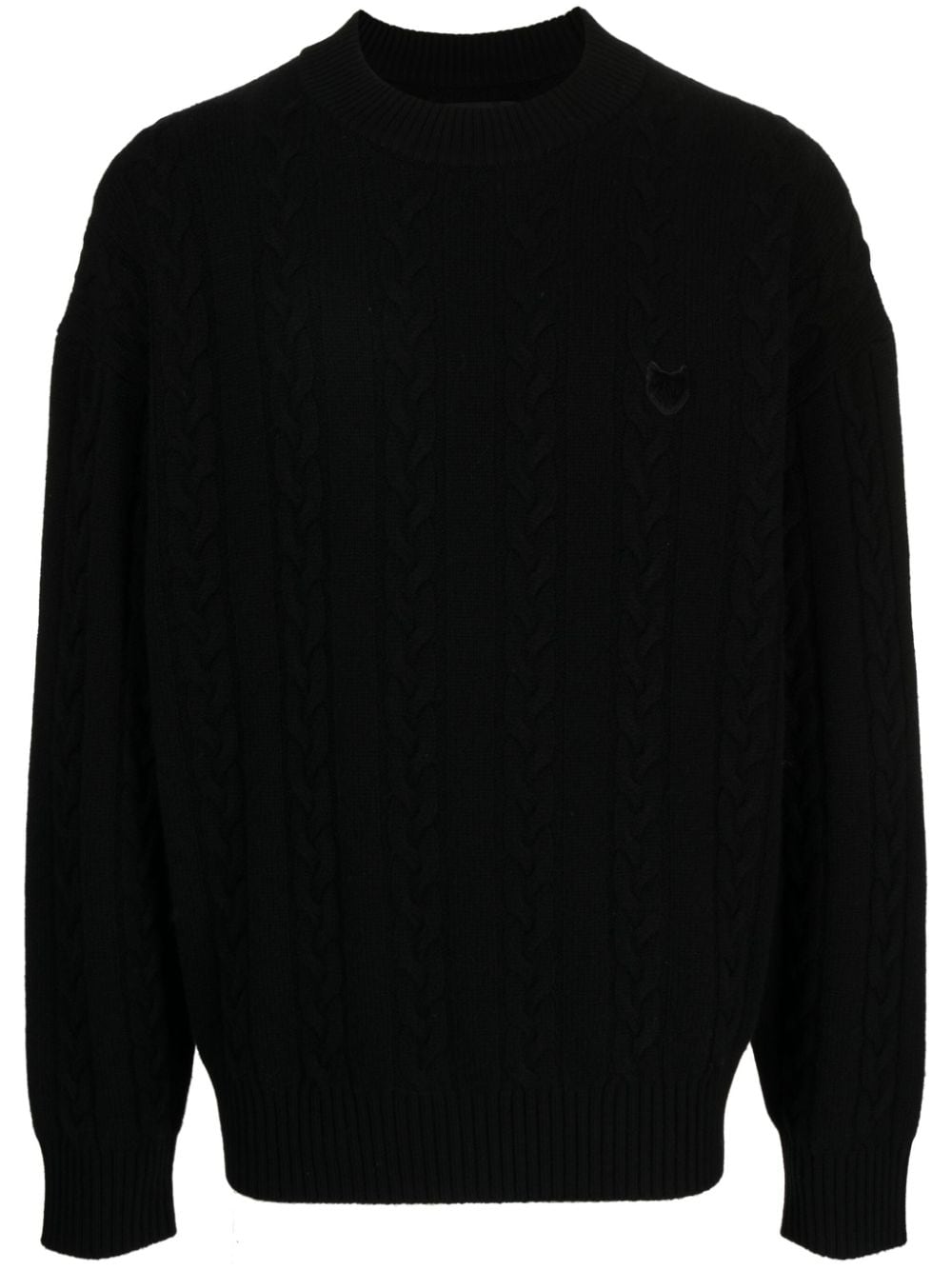 ZZERO BY SONGZIO Panther cable-knit jumper - Black von ZZERO BY SONGZIO