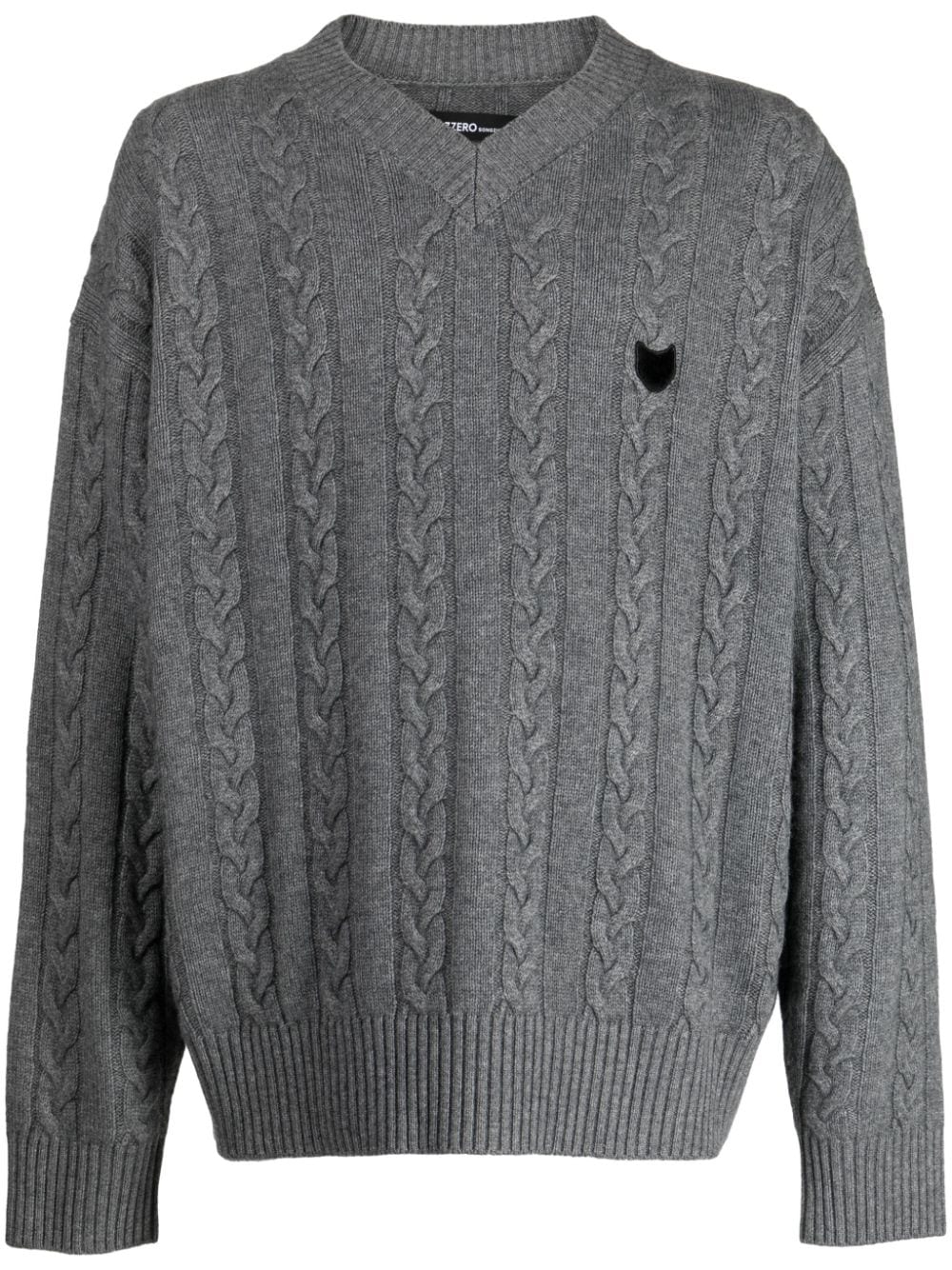 ZZERO BY SONGZIO Panther cable-knit jumper - Grey von ZZERO BY SONGZIO