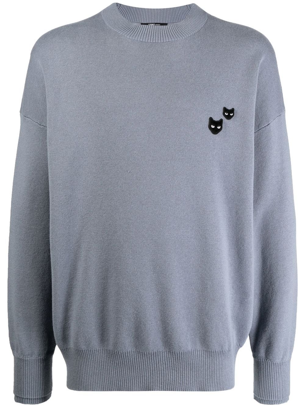 ZZERO BY SONGZIO Twin Panther crew-neck jumper - Blue von ZZERO BY SONGZIO