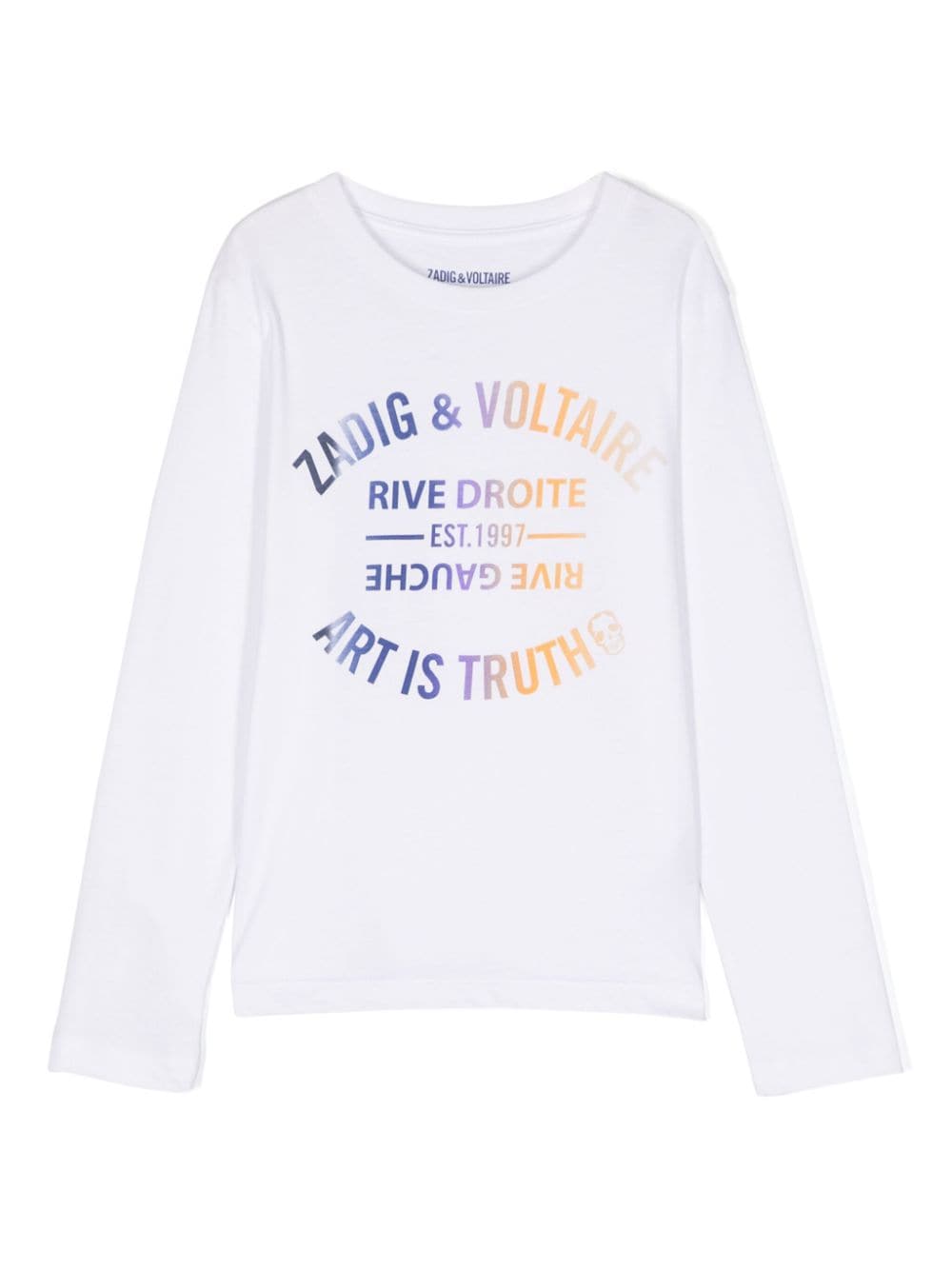 Zadig & Voltaire Kids Kita logo-print cotton T-shirt - White von Zadig & Voltaire Kids