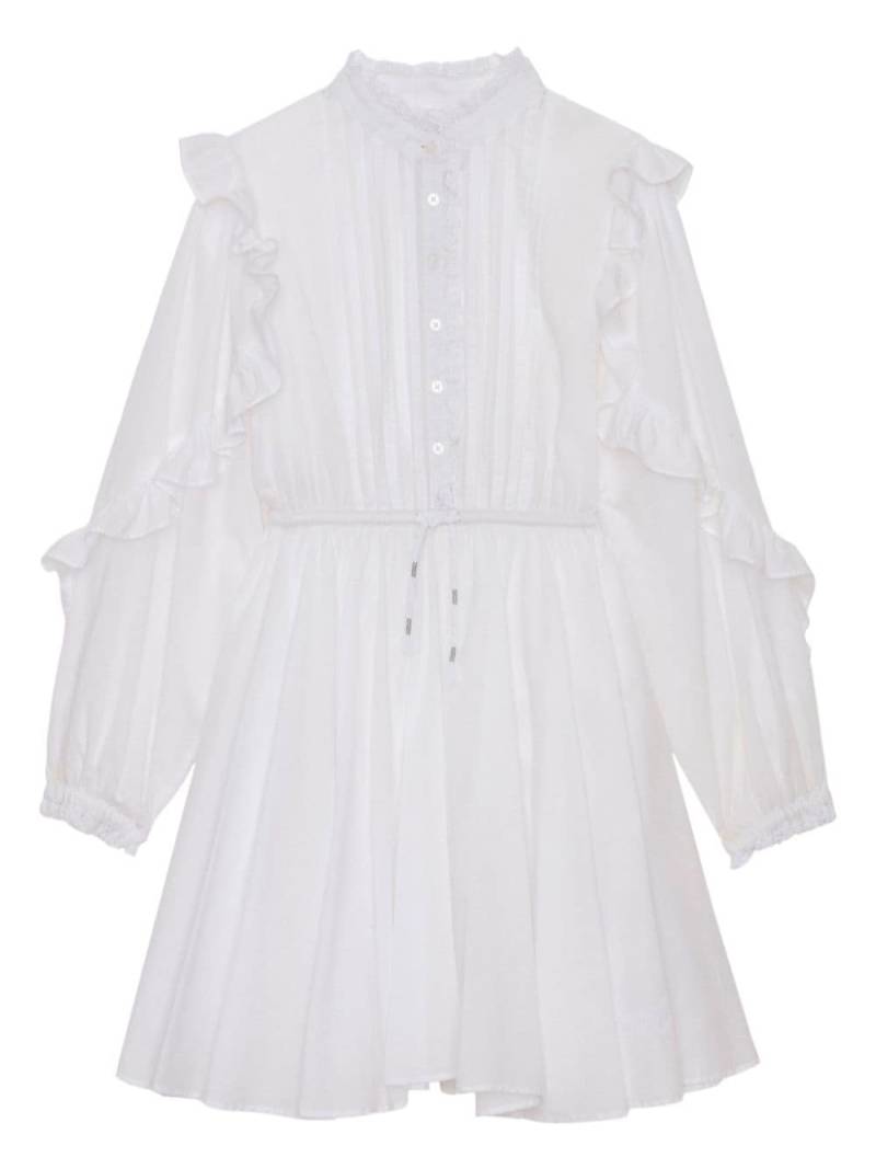 Zadig & Voltaire Kids Ranil cotton ruffle dress - White von Zadig & Voltaire Kids