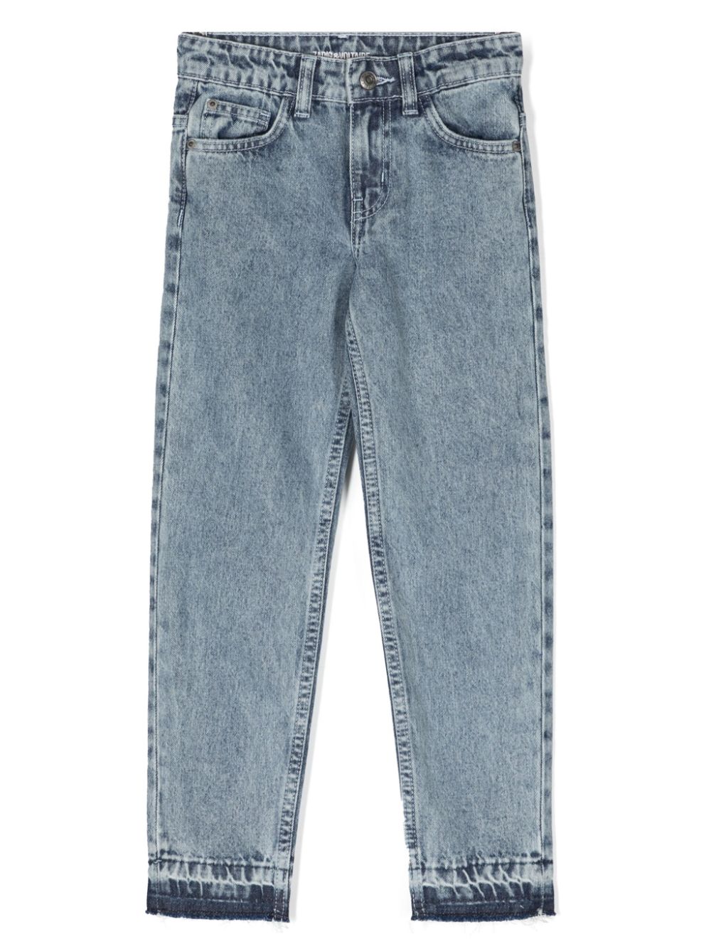 Zadig & Voltaire Kids acid-wash straight-leg jeans - Blue von Zadig & Voltaire Kids