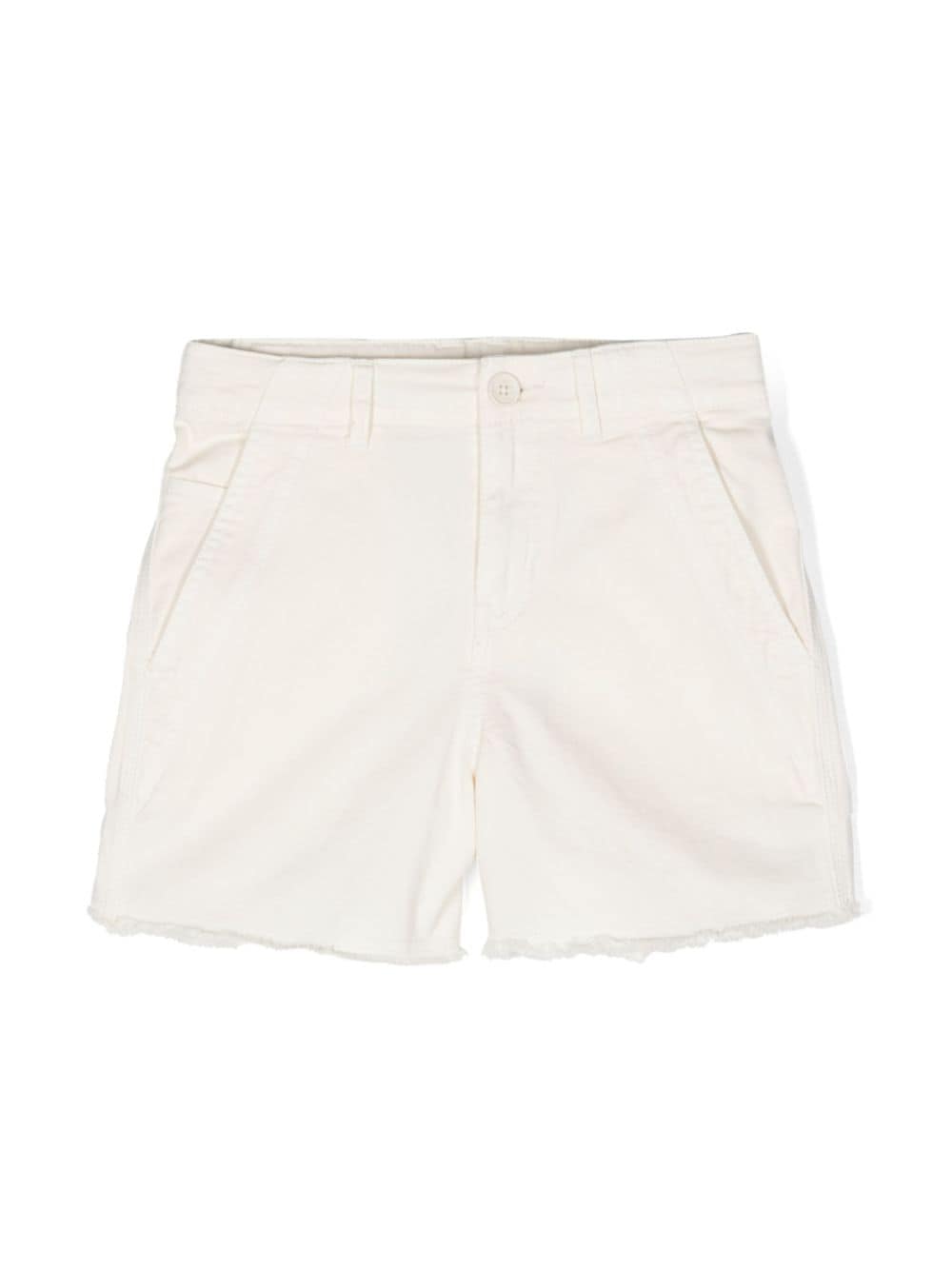 Zadig & Voltaire Kids frayed denim shorts - Neutrals von Zadig & Voltaire Kids