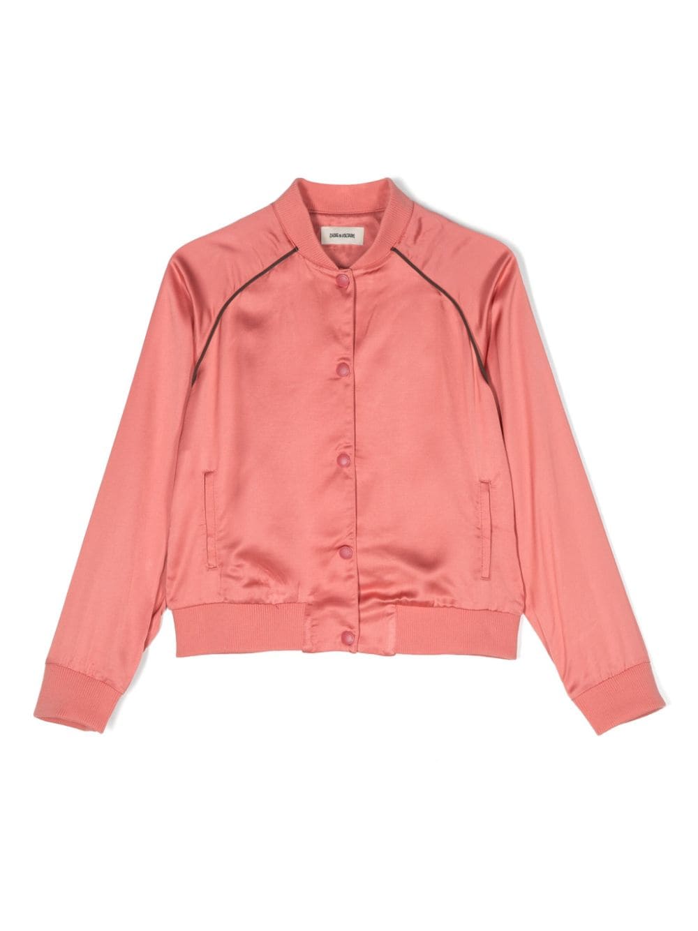 Zadig & Voltaire Kids satin bomber jacket - Pink von Zadig & Voltaire Kids