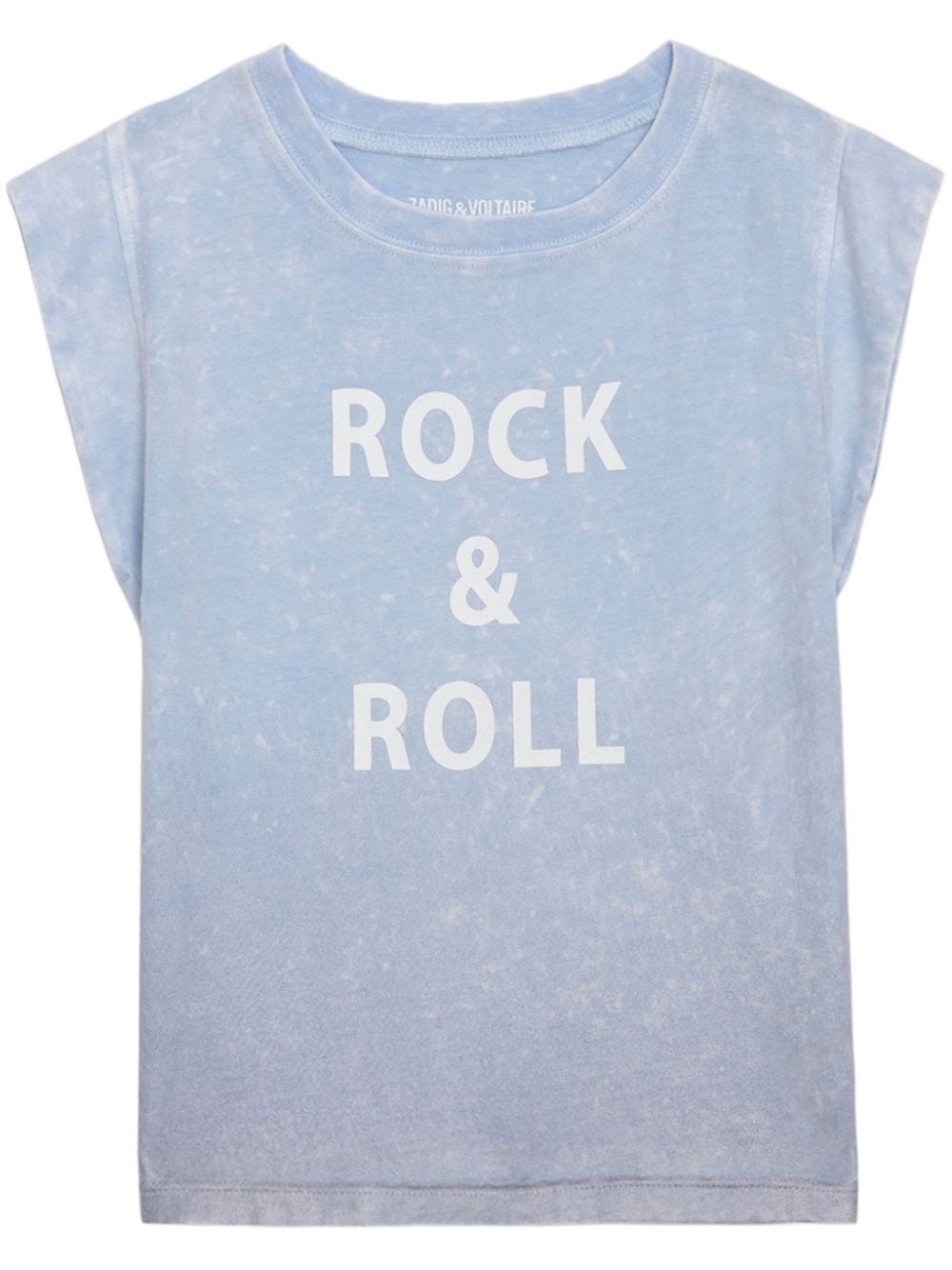 Zadig & Voltaire Kids slogan-print faded cotton T-shirt - Blue von Zadig & Voltaire Kids