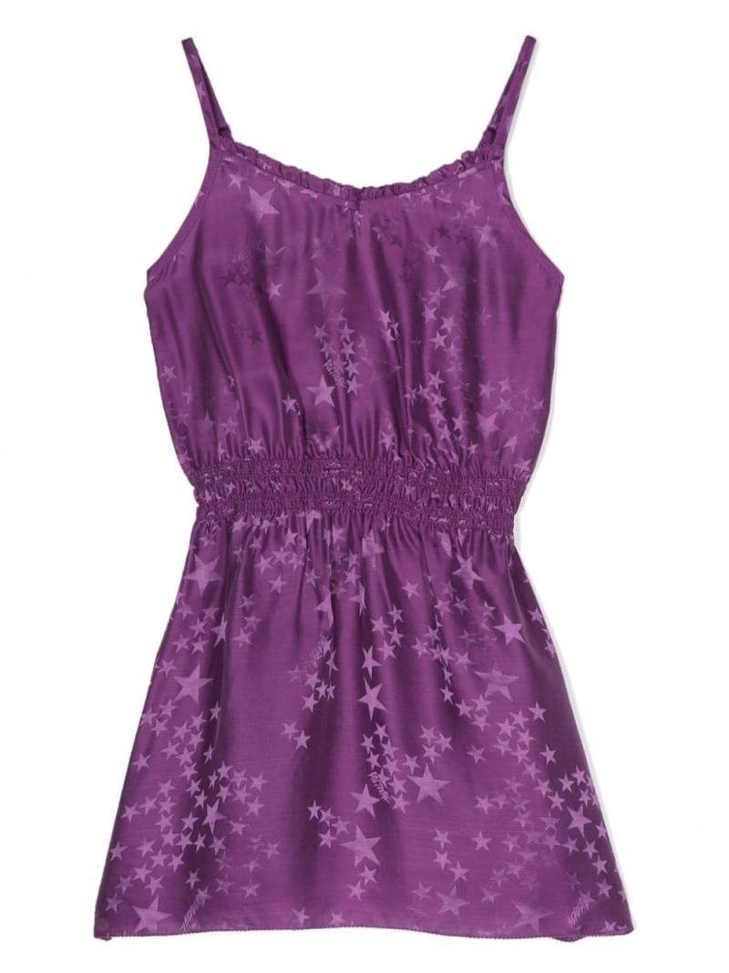 Zadig & Voltaire Kids star-jacquard dress - Purple von Zadig & Voltaire Kids