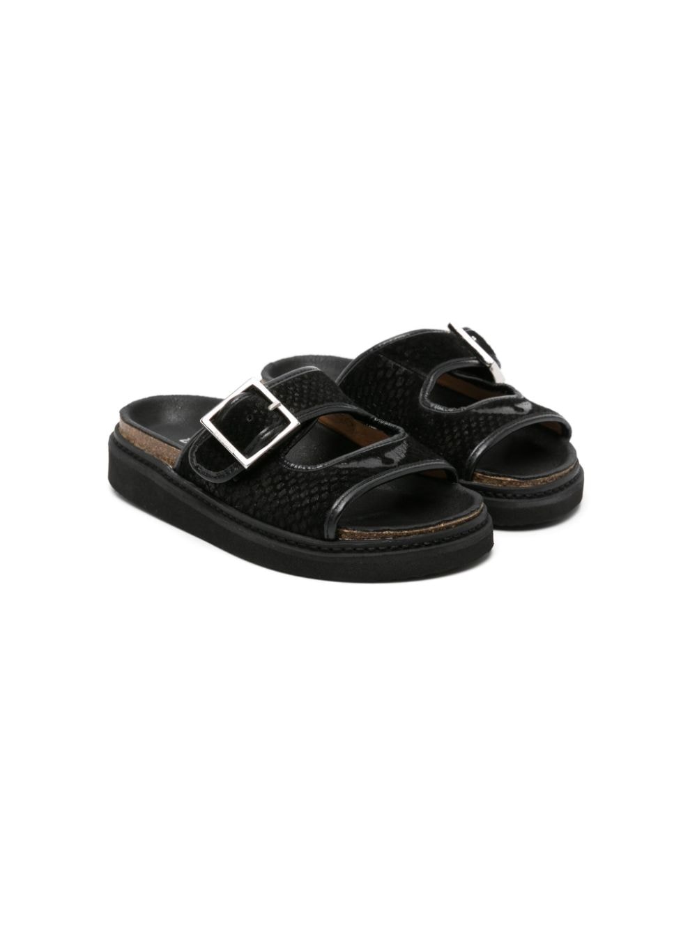 Zadig & Voltaire Kids wings-motif buckled sandals - Black von Zadig & Voltaire Kids
