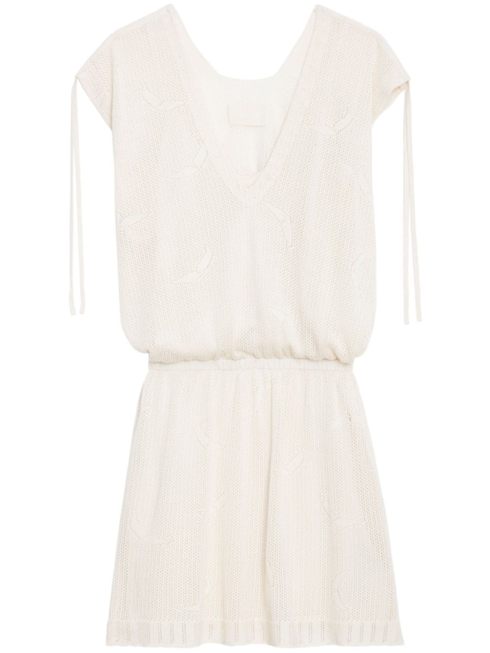 Zadig&Voltaire Alanis crochet-knit minidress - Neutrals von Zadig&Voltaire