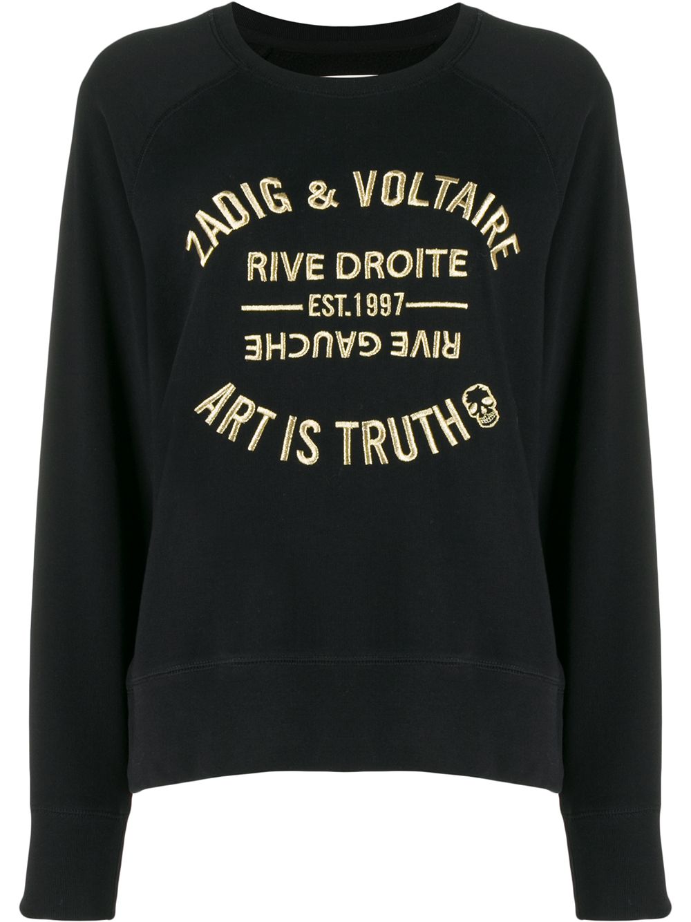 Zadig&Voltaire Art Is Truth embroidered sweatshirt - Black von Zadig&Voltaire
