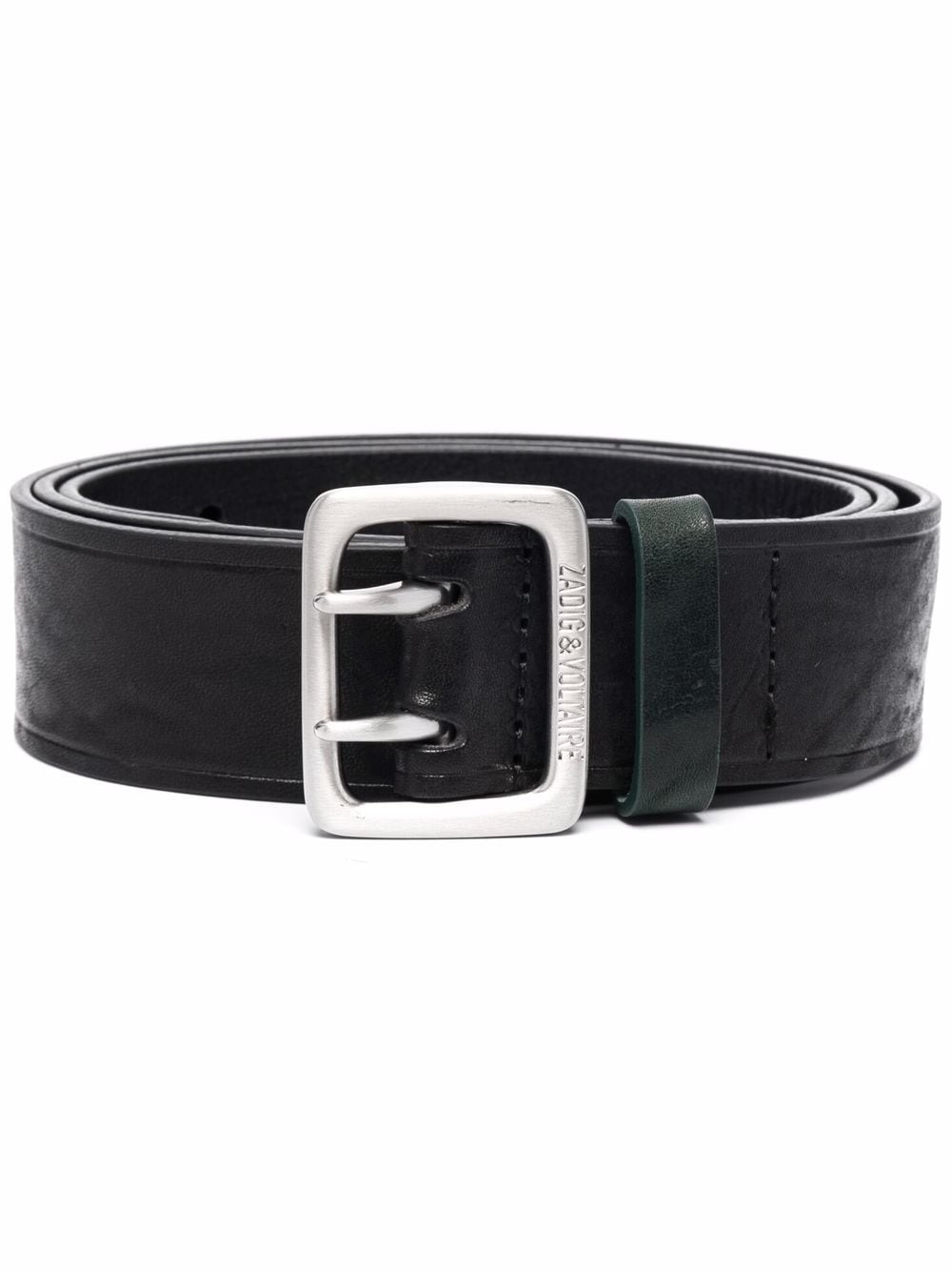 Zadig&Voltaire Buckley leather belt - Black von Zadig&Voltaire
