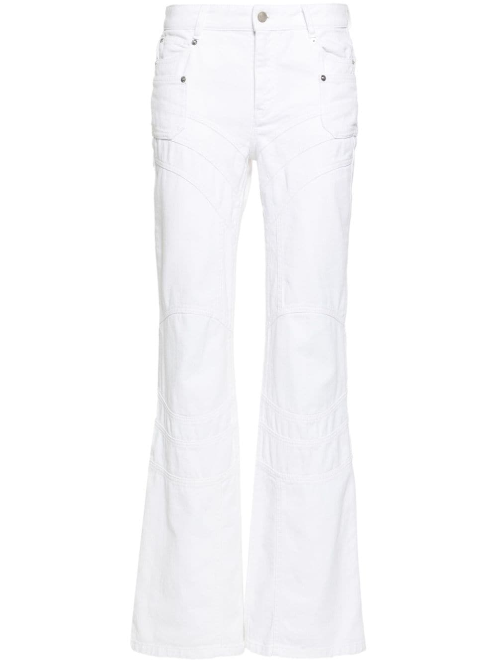 Zadig&Voltaire Elvira mid-rise flared jeans - White von Zadig&Voltaire