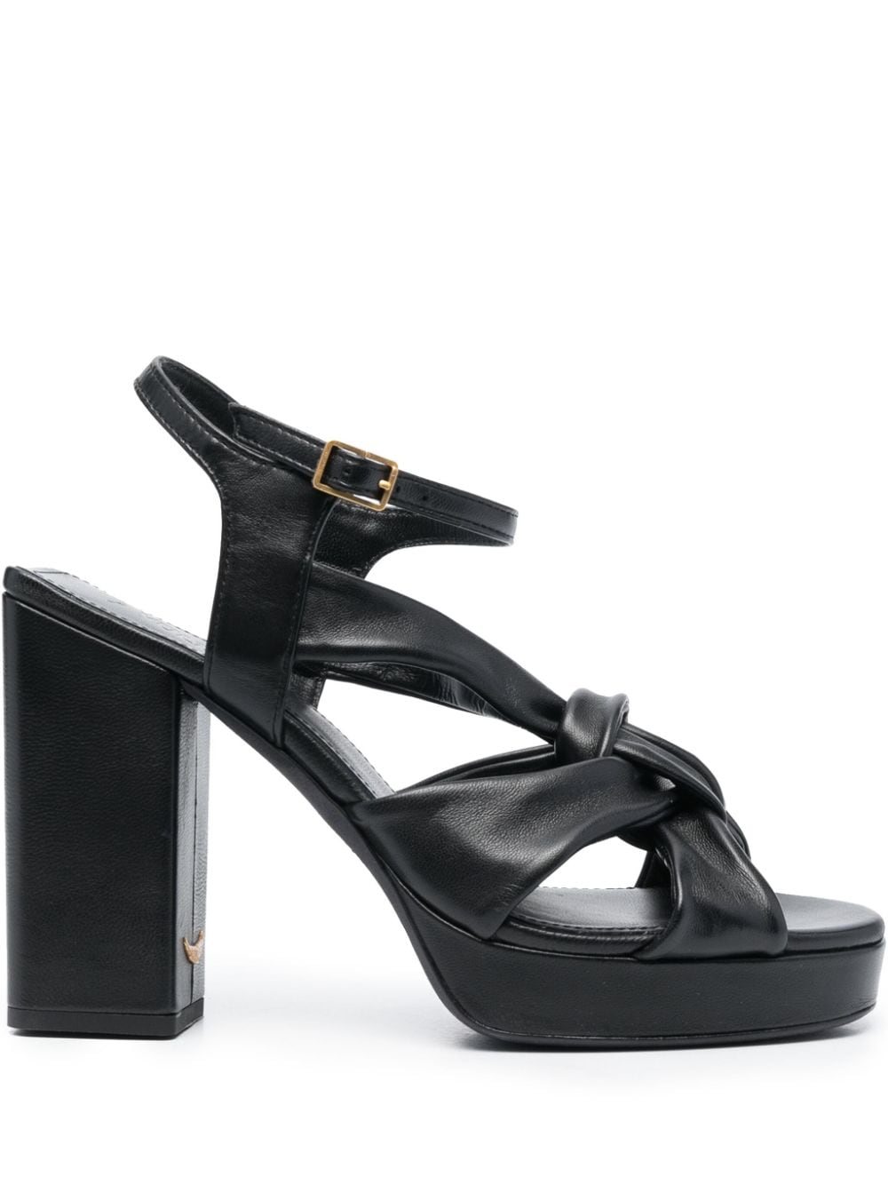 Zadig&Voltaire Forget Me Knot leather sandals - Black von Zadig&Voltaire