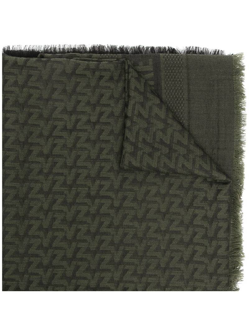 Zadig&Voltaire Glenn logo scarf - Green von Zadig&Voltaire