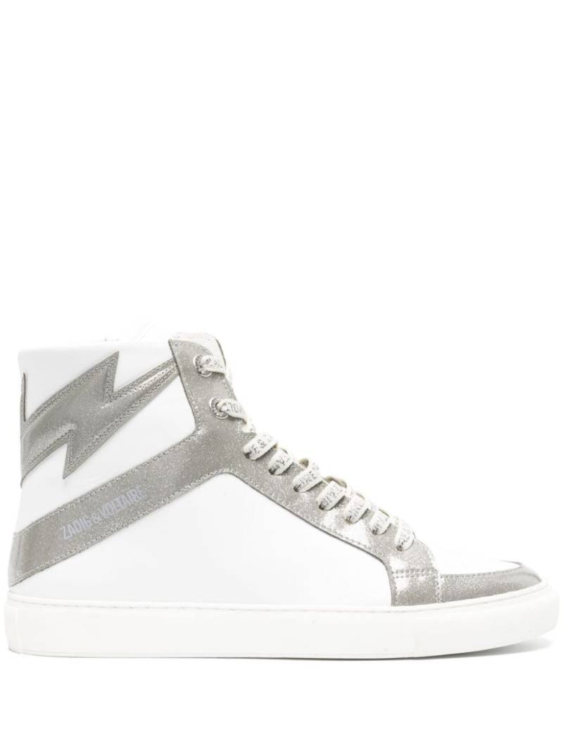 Zadig&Voltaire High Flash Infinity leather sneakers - White von Zadig&Voltaire