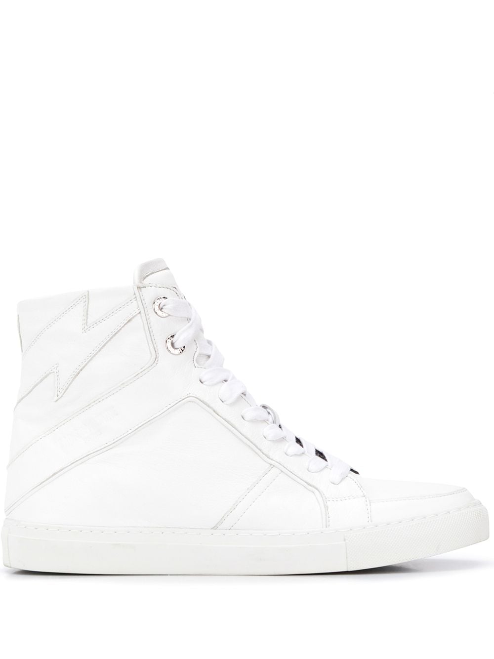 Zadig&Voltaire High Flash lace-up sneakers - White von Zadig&Voltaire