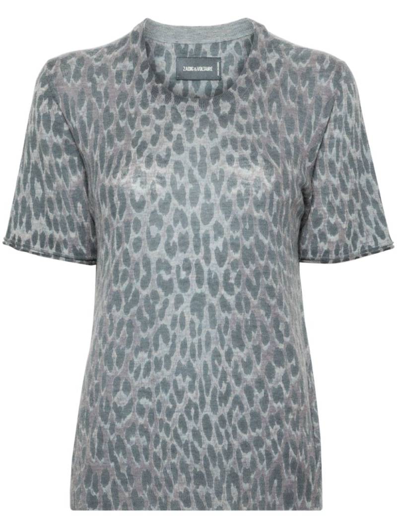 Zadig&Voltaire Ida leopard-print top - Blue von Zadig&Voltaire